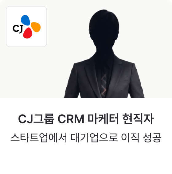 CJ그룹 CRM 마케터 현직자 — 스타트업에서 대기업으로 이직 성공
